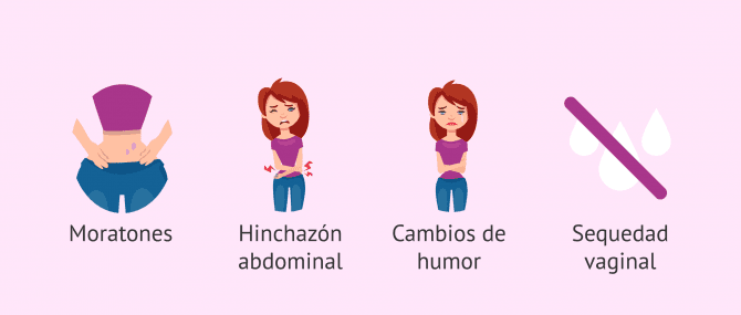 Imagen: Síntomas provocados por la medicación hormonal