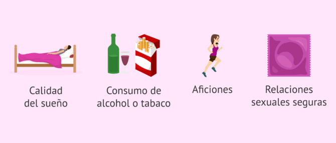 Imagen: Información de interés sobre el estilo de vida de la candidata a ovodonante